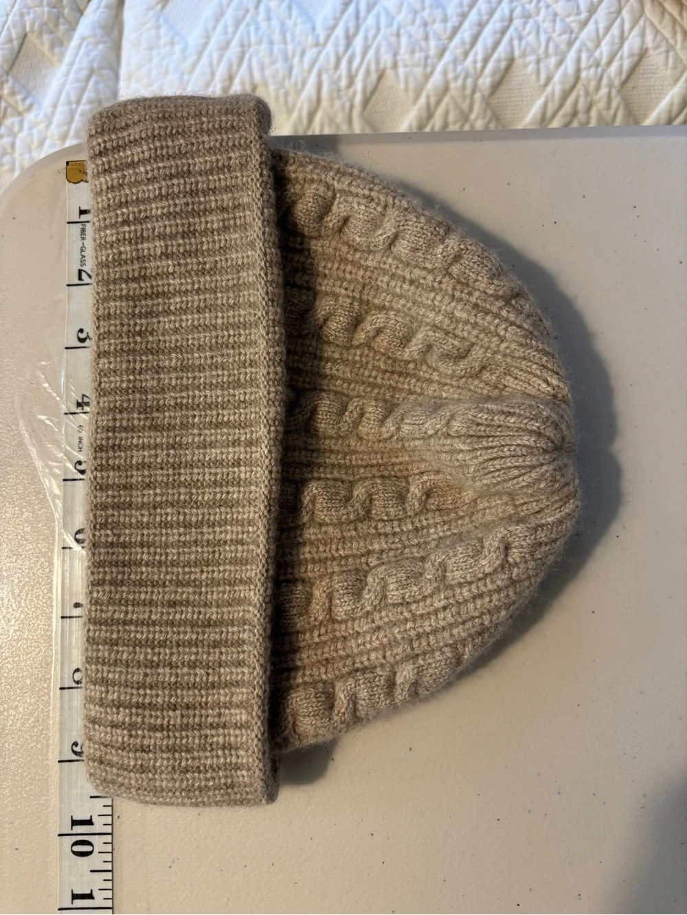 Kids Biella Cable Knit Beanie Fisherman Minimalist Timeless Preppy Quiet Luxury